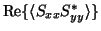 ${\rm Re}\{\langle S_{xx}S_{yy}^*\rangle\}$