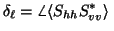 $\displaystyle \delta_\ell= \angle\langle{S_{hh}S_{vv}^*}\rangle\,$